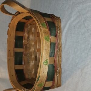 Wicker Christmas tree basket